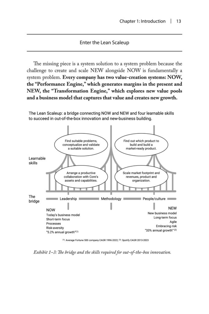 The bridge and the skills required for out-of-the-box innovation.
